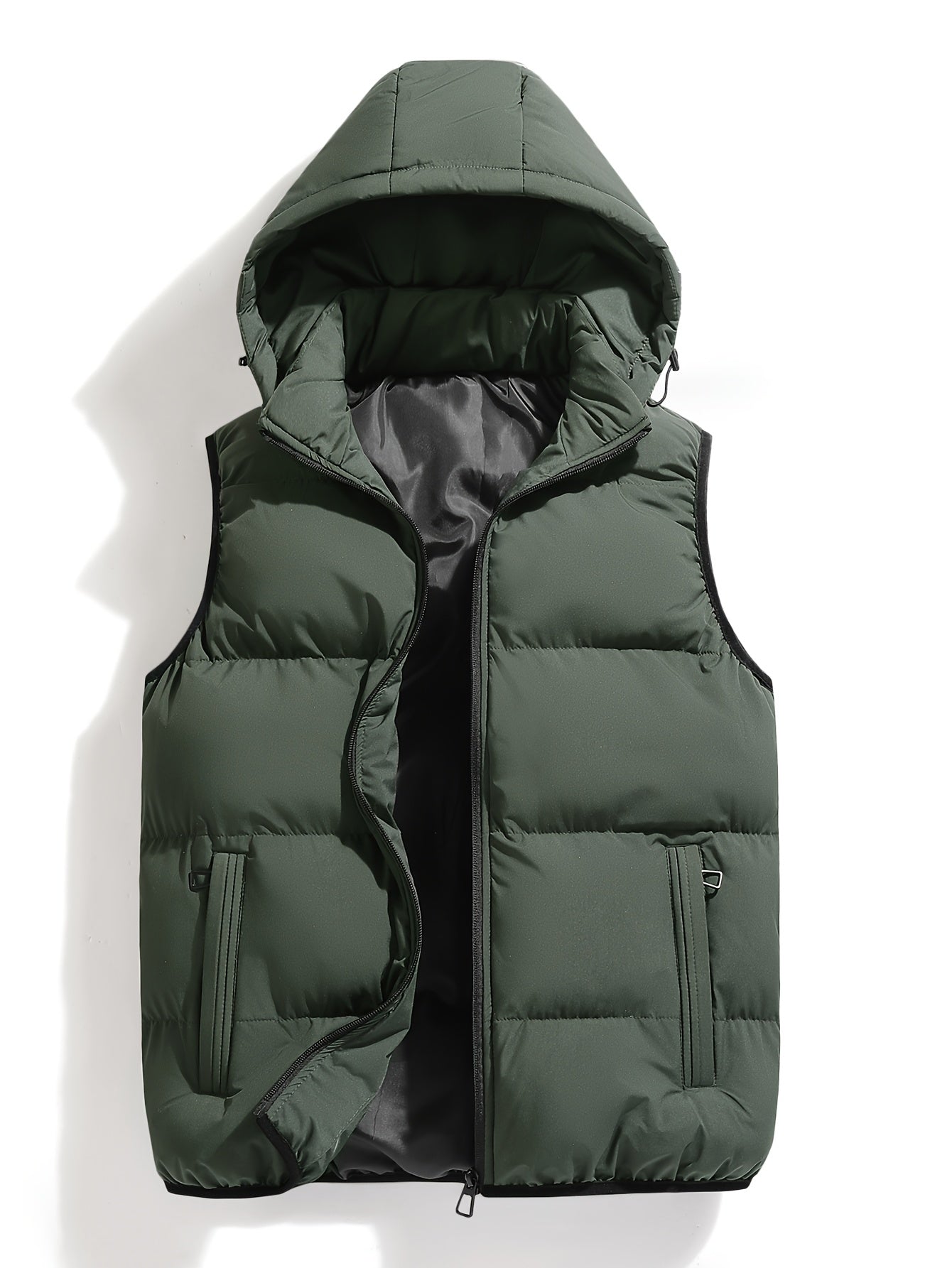 Gilet d'hiver à capuche pour homme