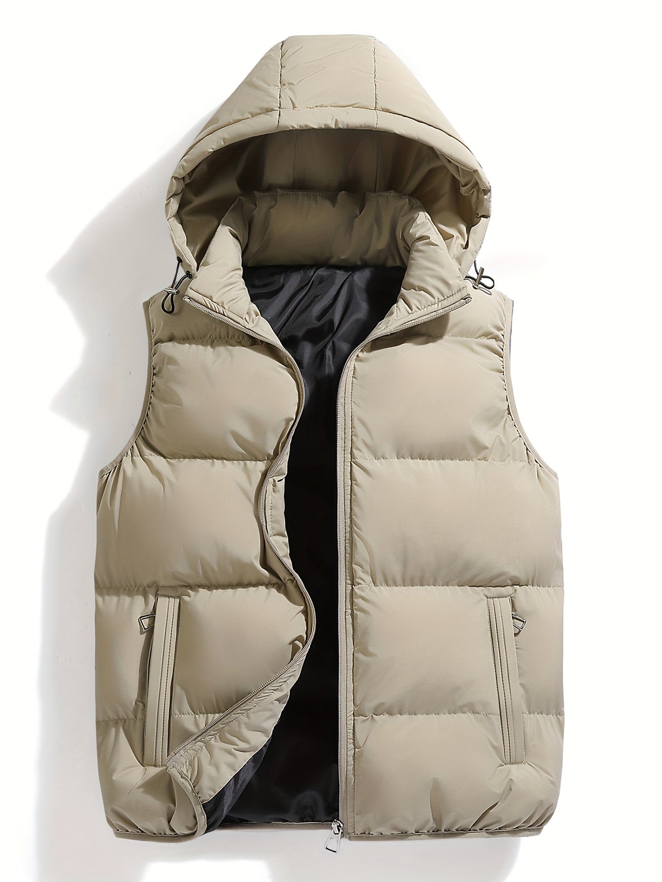 Gilet d'hiver à capuche pour homme