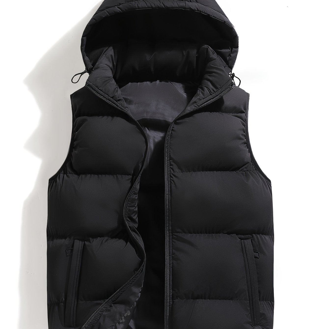 Gilet d'hiver à capuche pour homme