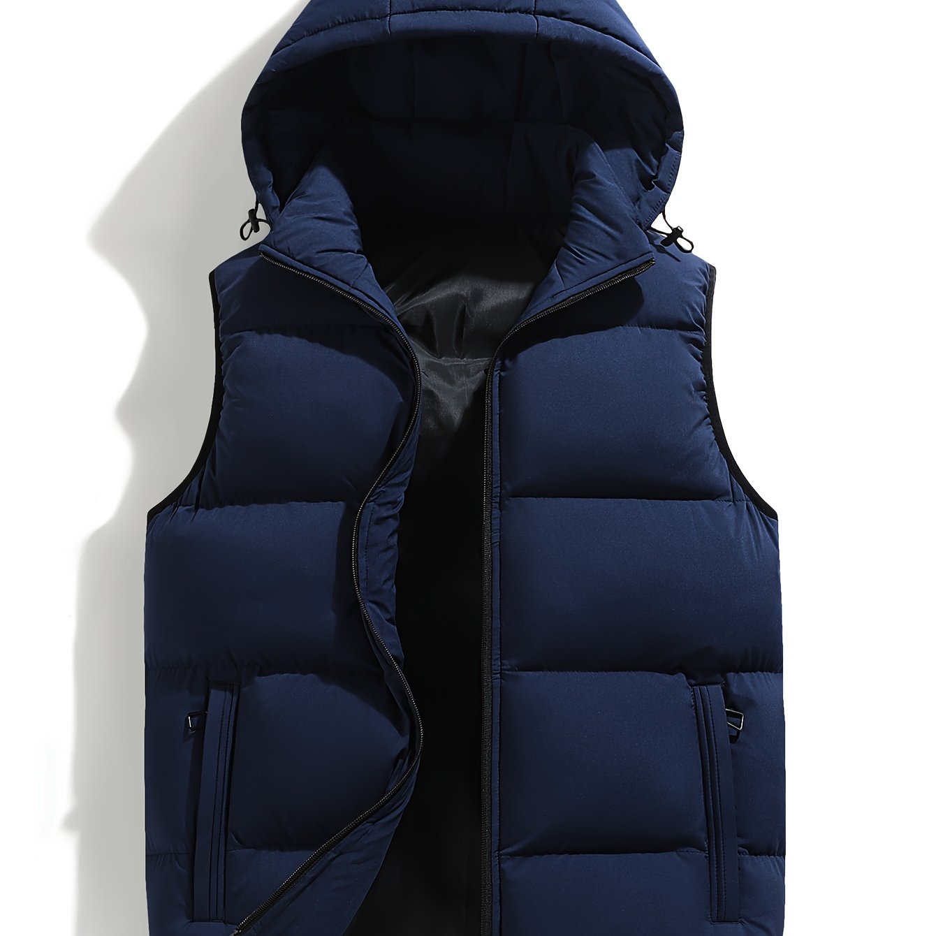 Gilet d'hiver à capuche pour homme