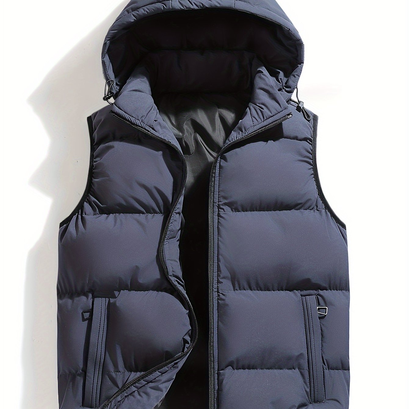 Gilet d'hiver à capuche pour homme