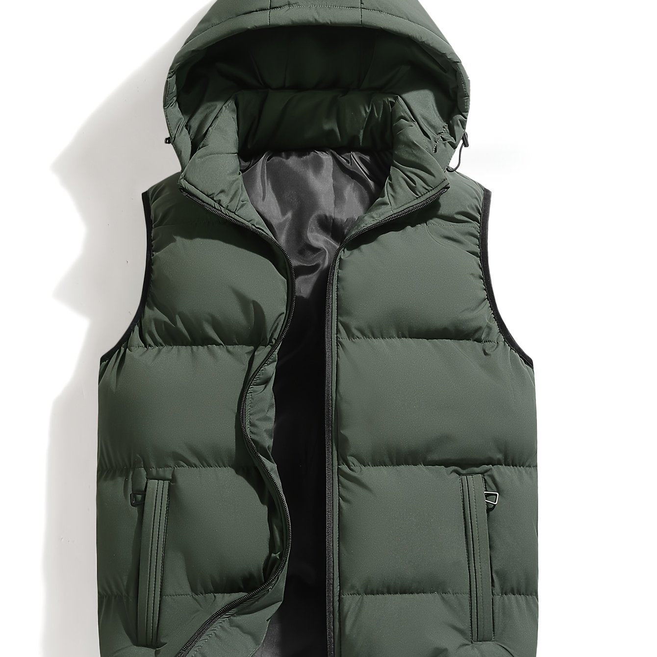 Gilet d'hiver à capuche pour homme