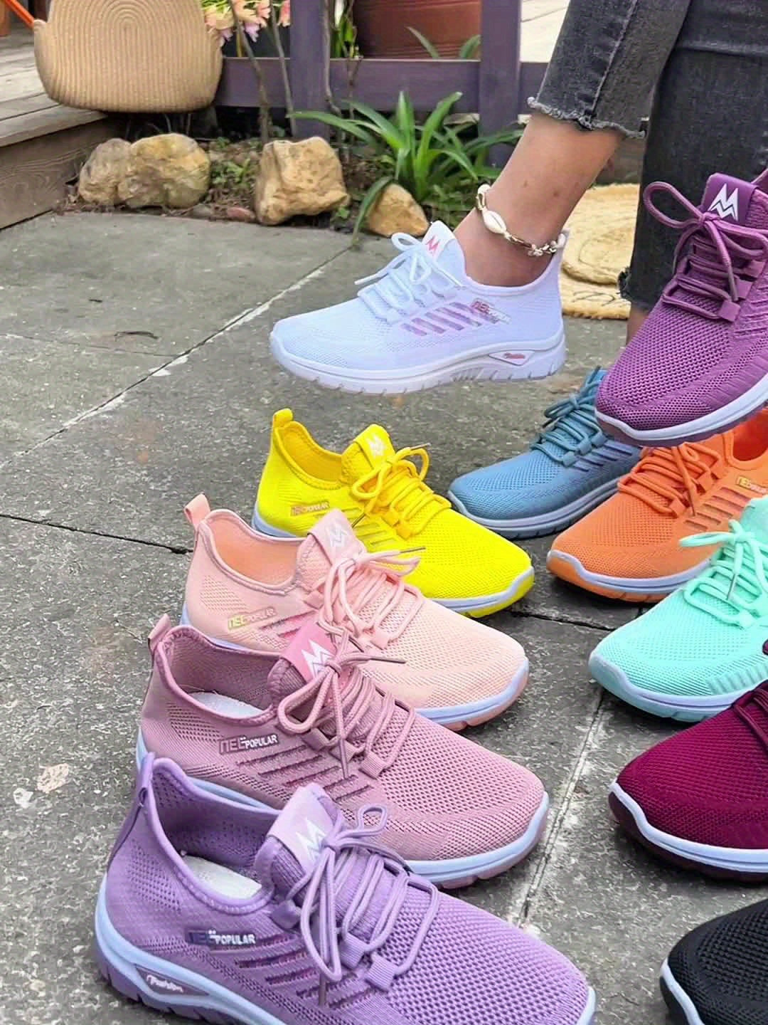 Baskets à enfiler en maille nouvelle saison