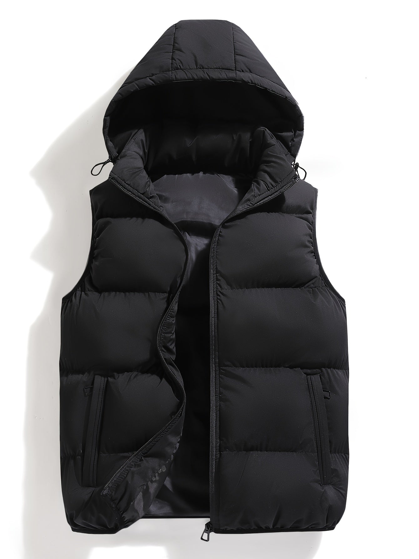 Gilet d'hiver à capuche pour homme