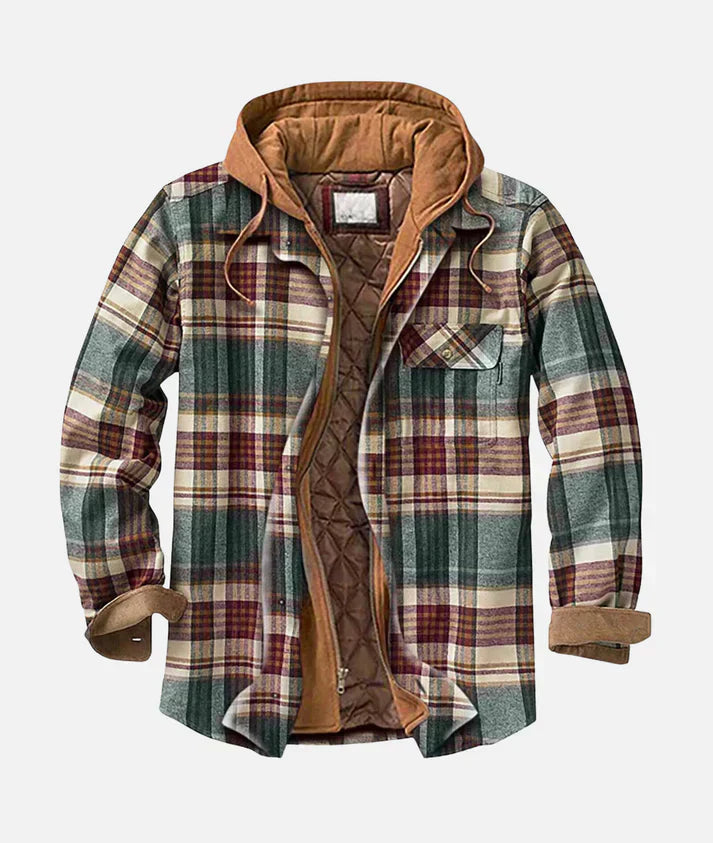Alain – Veste patchwork à carreaux