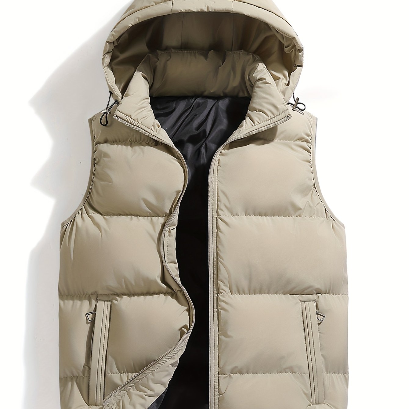 Gilet d'hiver à capuche pour homme