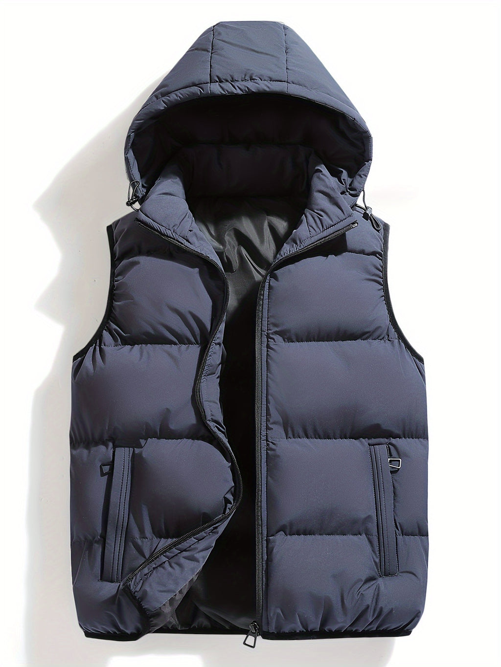 Gilet d'hiver à capuche pour homme