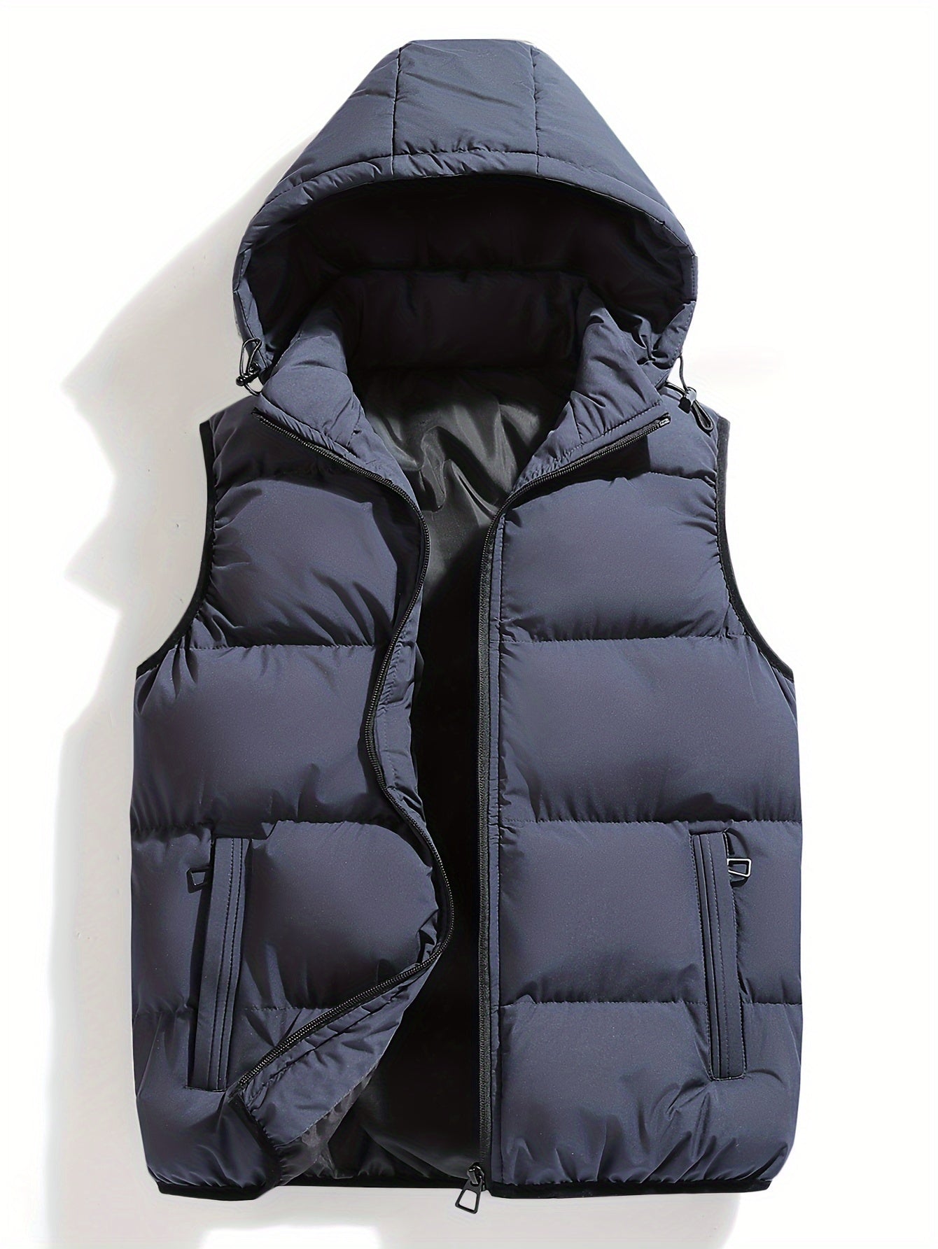 Gilet d'hiver à capuche pour homme