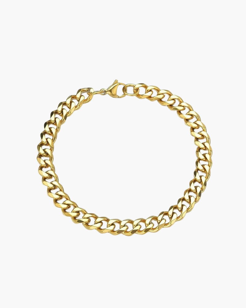 Bracelet en chaîne avec de l'argent ancien