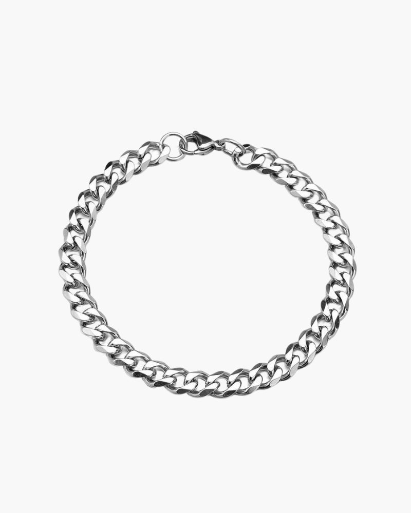 Bracelet en chaîne avec de l'argent ancien