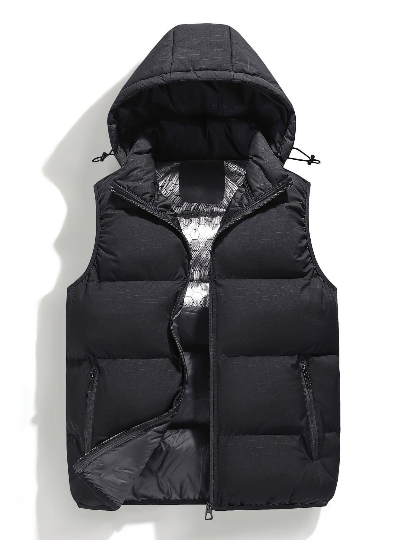 Gilet d'hiver à capuche pour homme