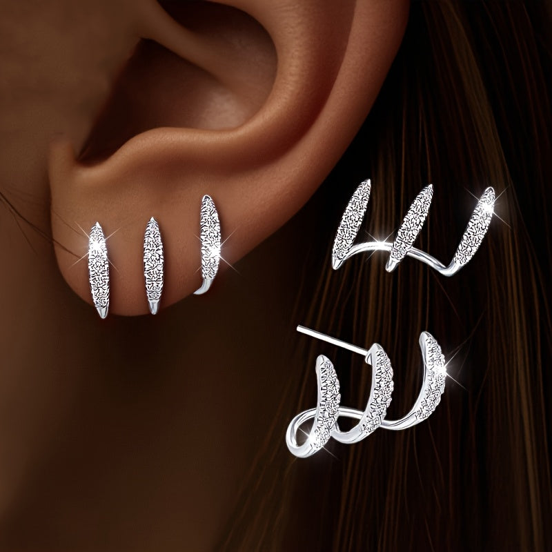 Boucles d'oreilles élégantes en strass