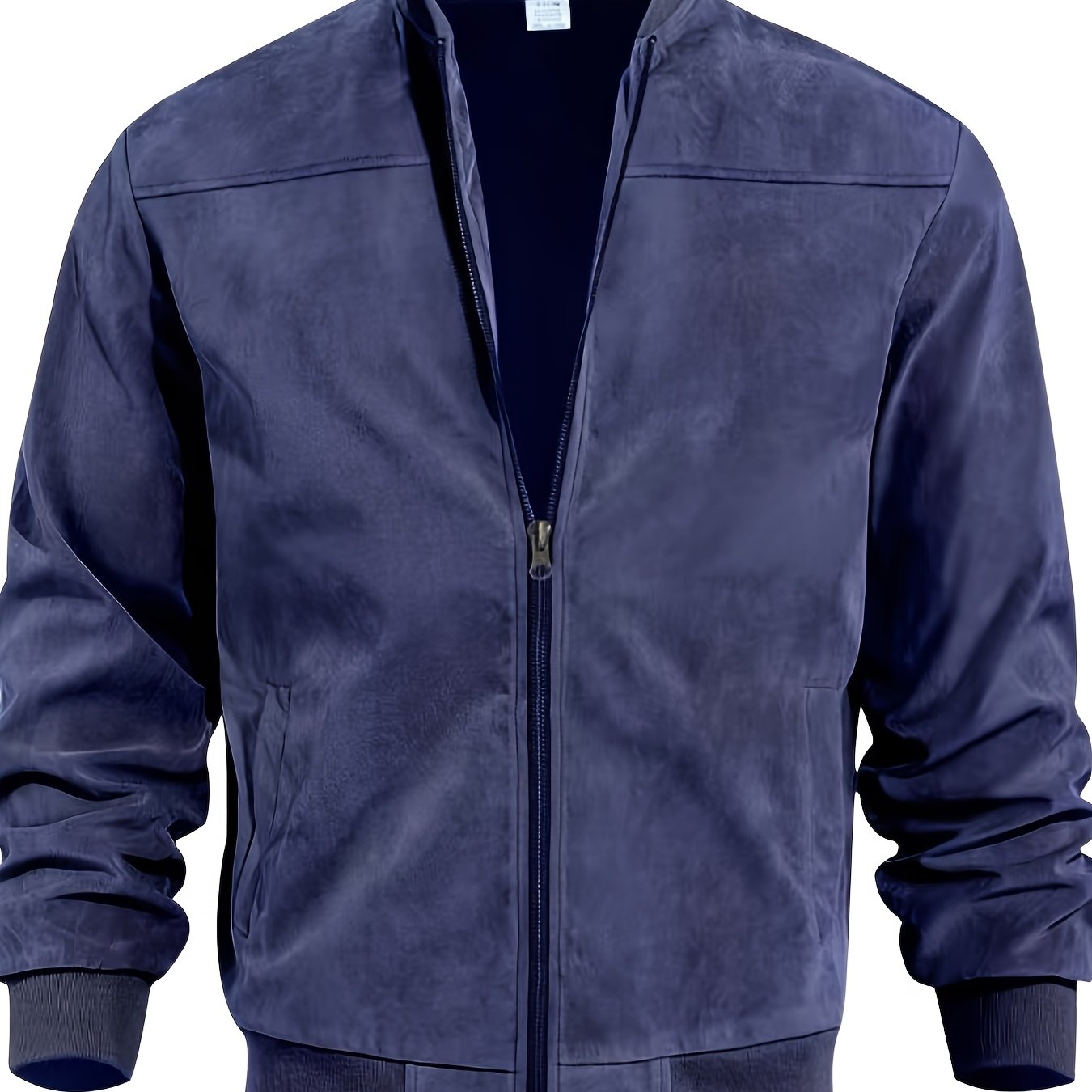 Blouson aviateur bleu marine vintage pour homme
