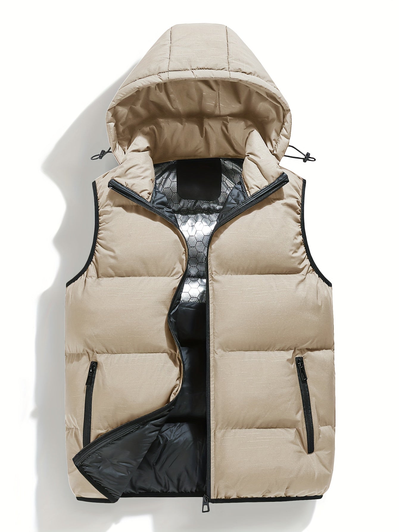 Gilet d'hiver à capuche pour homme